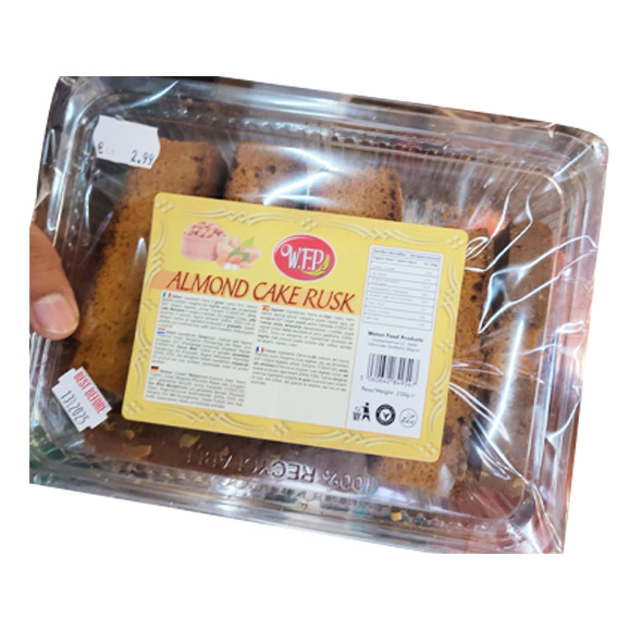 Almond cake rusk w.f.p